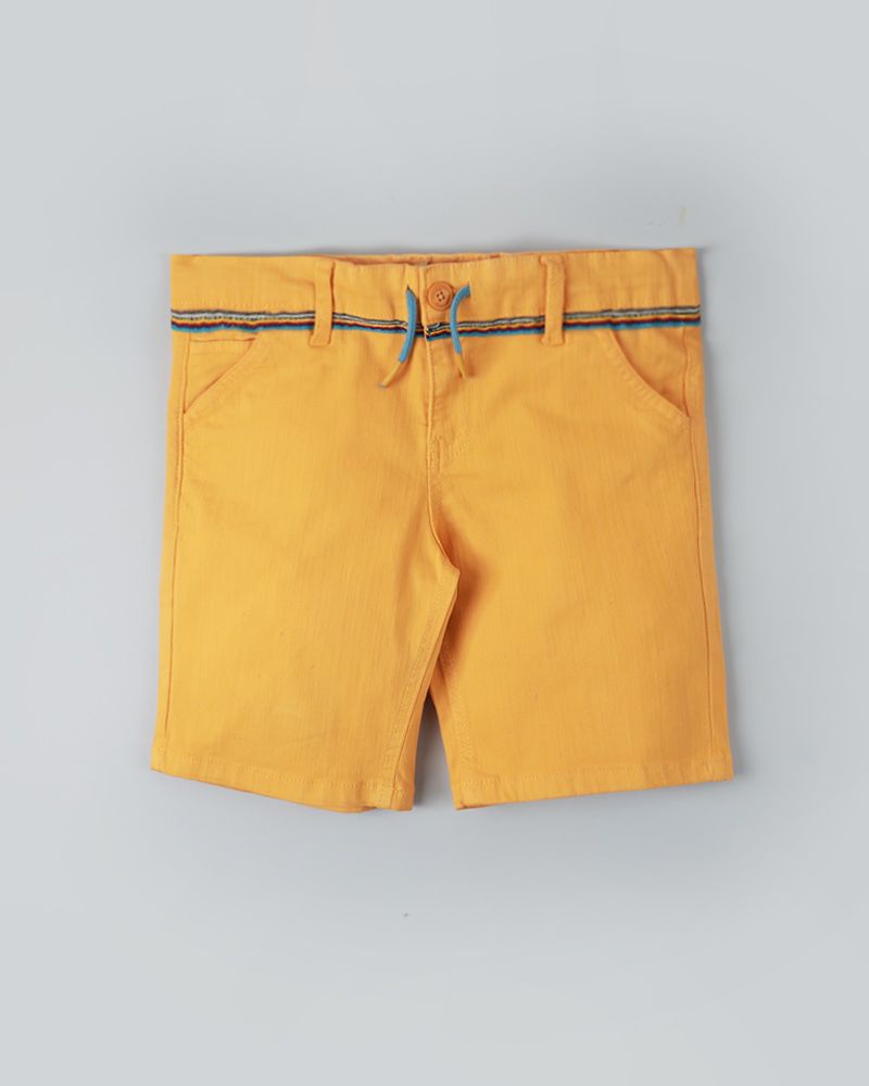 Yellow Twill Tape Shorts